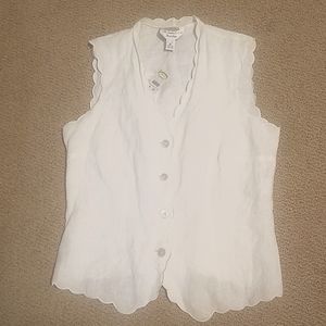 Talbots petites Irish Linen top